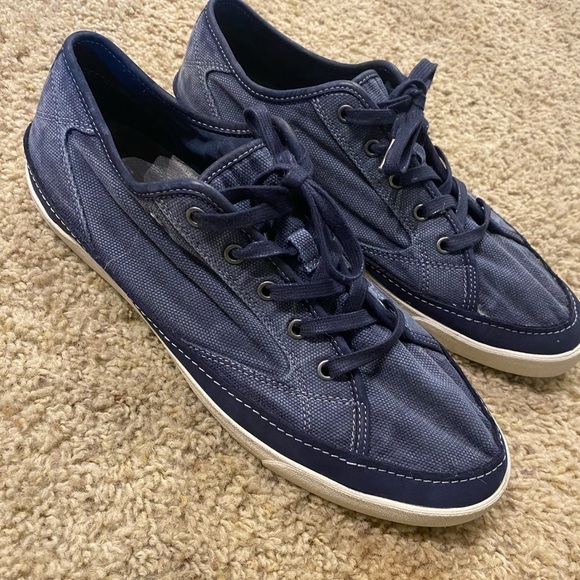 JOHN VARVATOS STAR U.S.A. Men’s Star J Denim Runners Navy Size 11 Sneaker - Picture 2 of 8